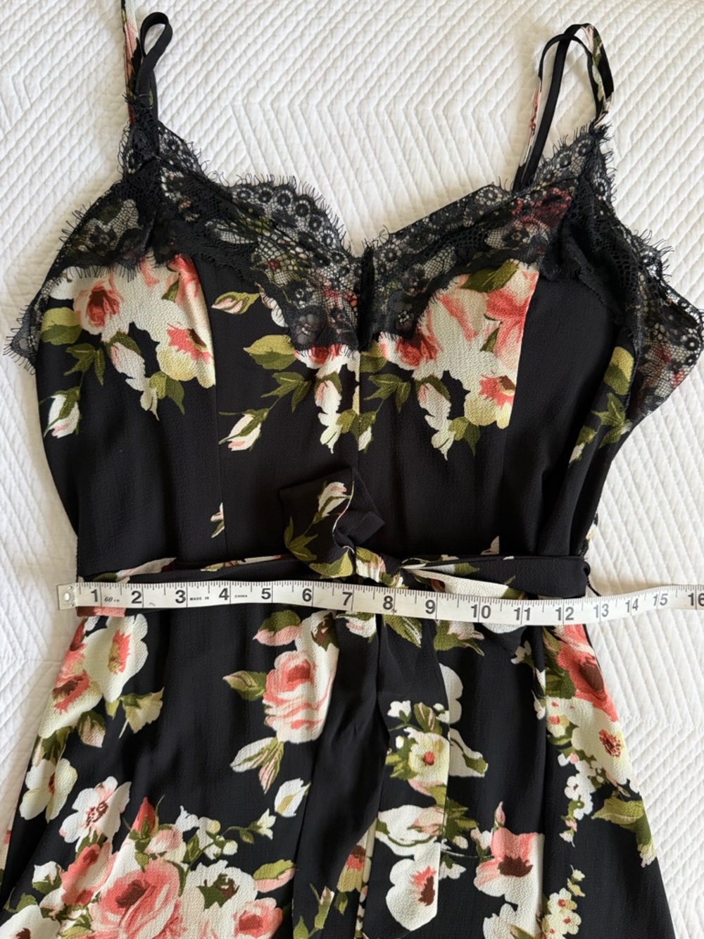 Black Pink Floral Wedding Guest Chiffon Lace Party Summer Spring Maxi Dress 12 L - Picture 5 of 6